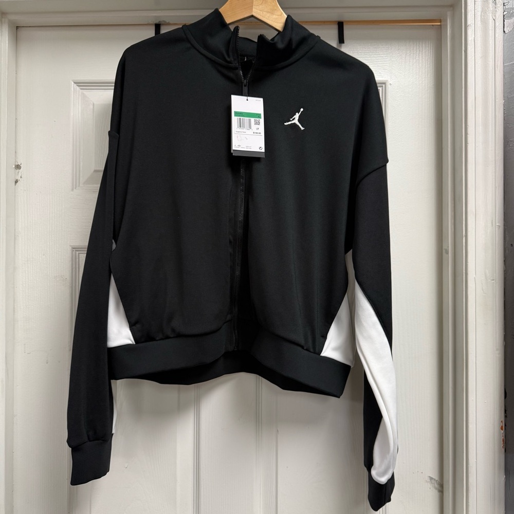 Women’s Jordan Black and White Zip-Up Jacket